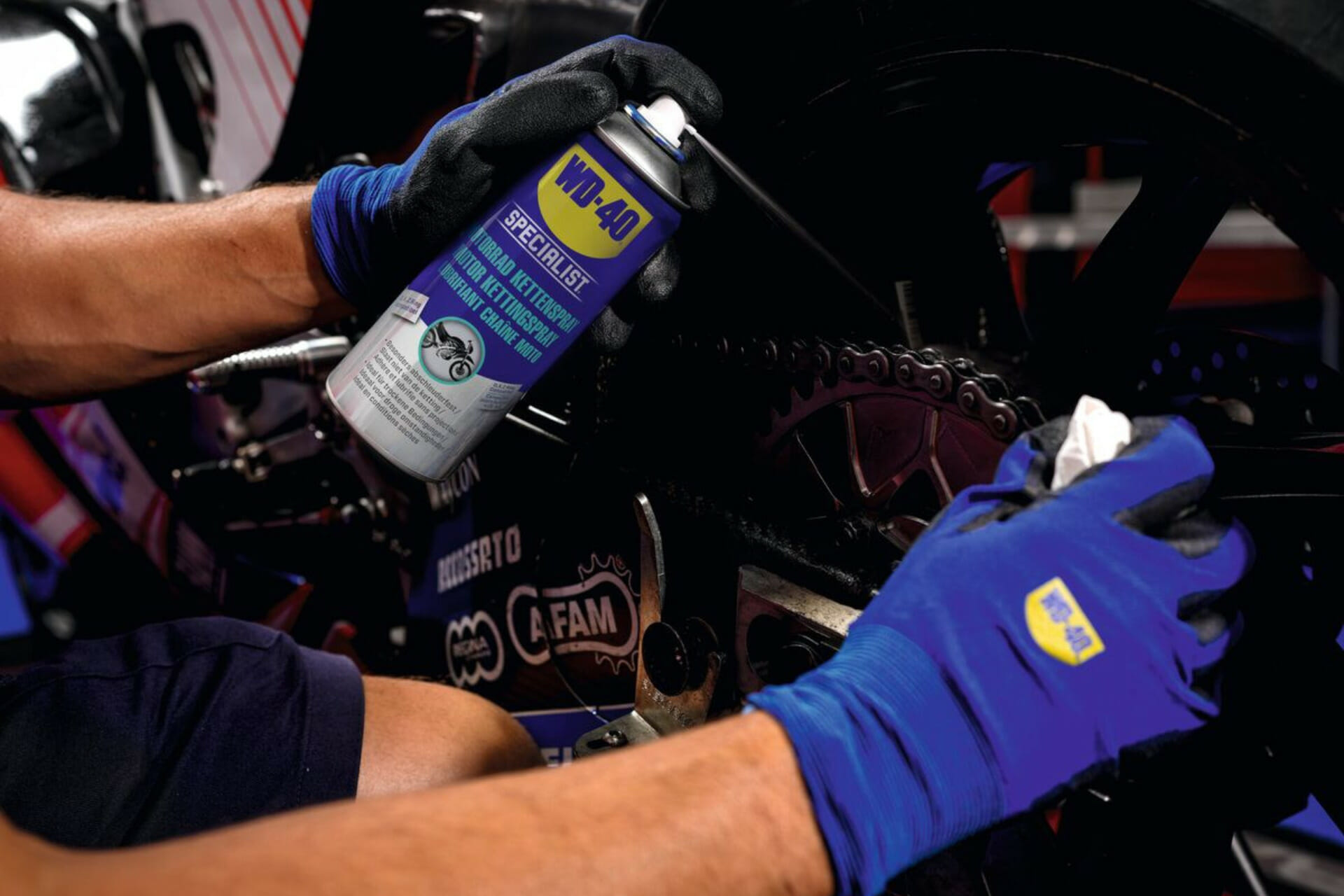 wd 40 specialist moto lubrificante de correntes ambiente seco